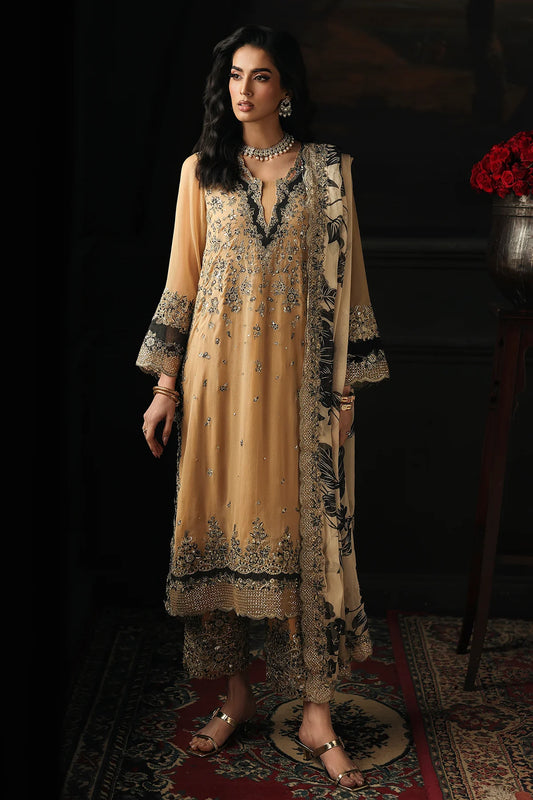 3PC EMBROIDERED DYED CHIFFON CA26-06