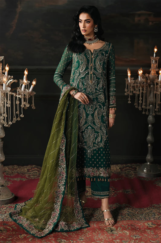 3PC EMBROIDERED DYED CHIFFON CA26-04
