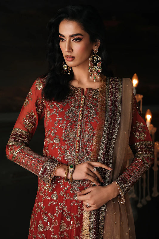 3PC EMBROIDERED DYED CHIFFON CA26-03
