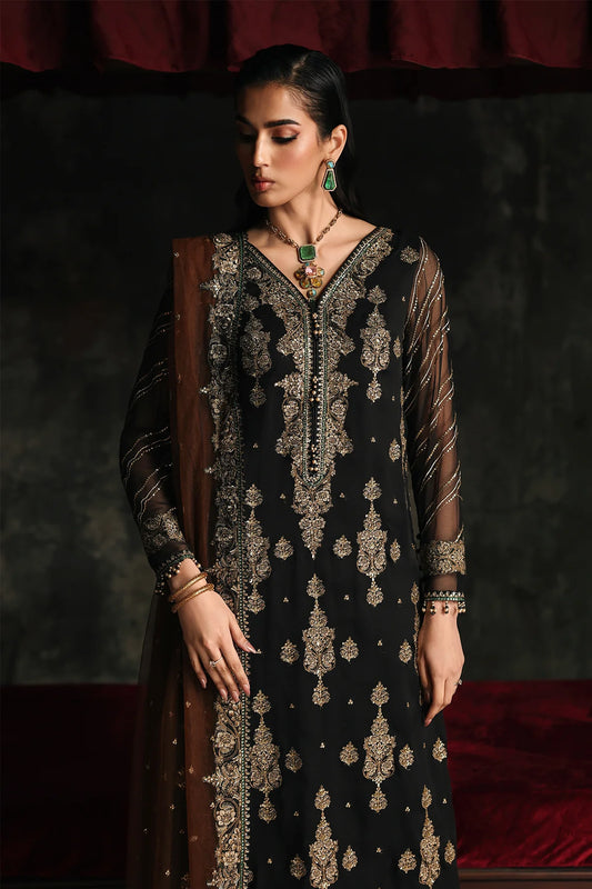 3PC EMBROIDERED DYED CHIFFON CA26-01